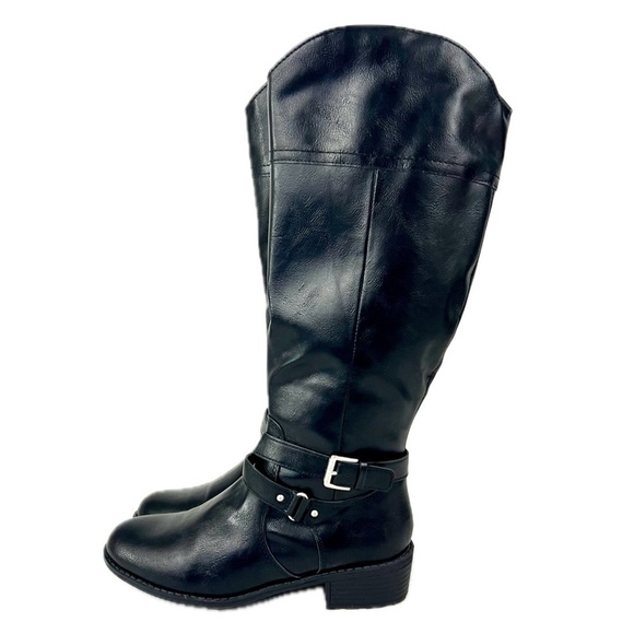 NIB - St. John’s Bay Dempsy Black Riding Boots - Size 8.5 - Picture 6 of 13